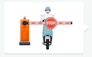 Gestión biométrica del aparcamiento de motocicletas 13 parking 41